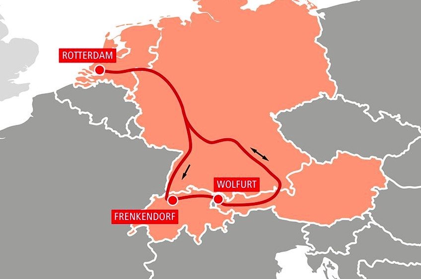 TransFER Wolfurt–Rotterdam wird um Stopp in der Schweiz erweitert
